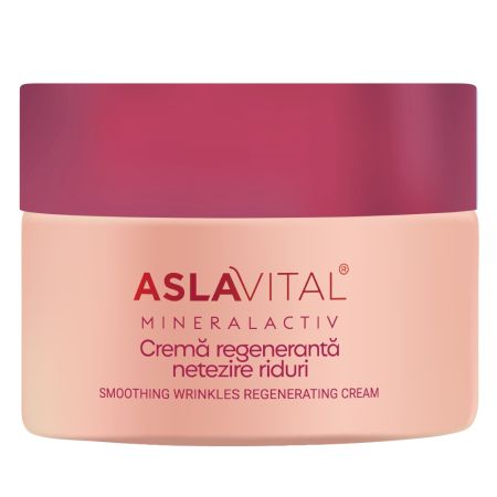Poza produs Crema regeneranta pentru netezirea ridurilor Mineralactiv Aslavital, Farmec | 50 ml