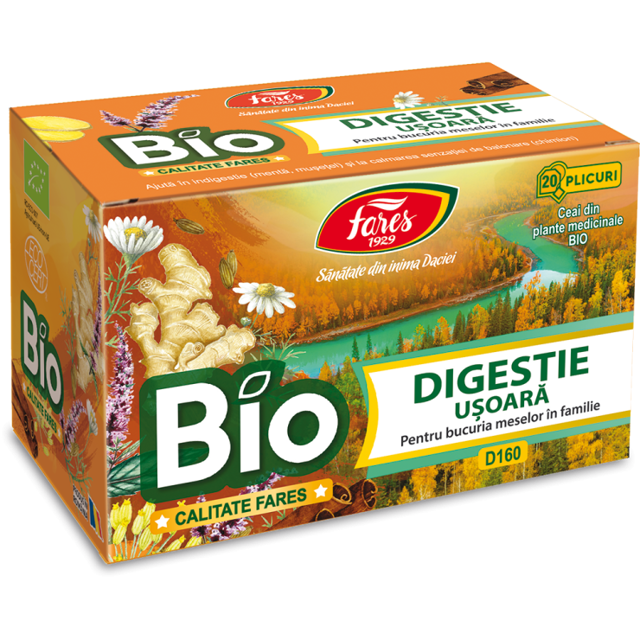 Poza produs CEAI DIGESTIE USOARA BIO X20 DOZE