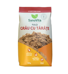 Fulgi de grau cu tarate, SanoVita | 300 g