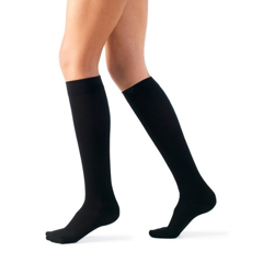 Ciorapi medicali pana la genunchi cu compresie 140 DEN, Black, mar.III, MN22, NursingCare, Neomed