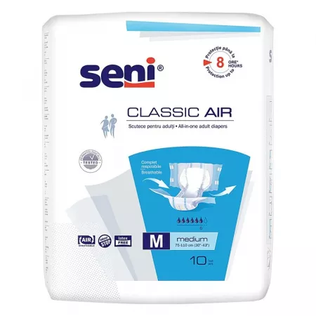 Poza produs Scutece adulti Classic Air Medium, Seni | 10 bucati