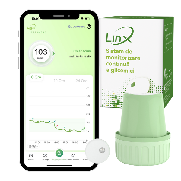 Poza produs Senzor de monitorizare continua a glicemiei (CGM), LinX  | 15 zile