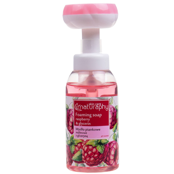 Poza produs Sapun - spuma cu Zmeura si Glicerina Naturaphy, Blux | 300 ml