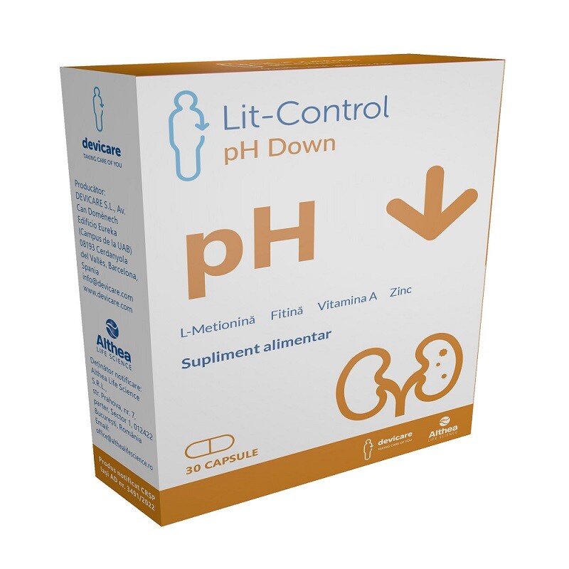 Poza produs Lit Control PH Down, Althea Life Science | 30 capsule