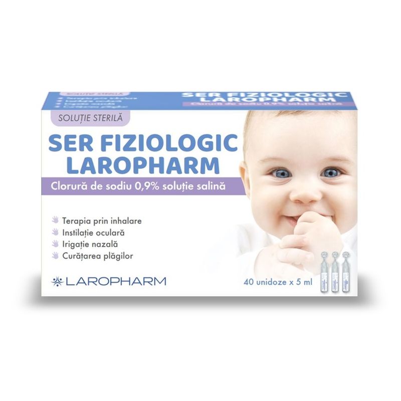 Poza produs Ser fiziologic, Laropharm | 40 monodoze x 5 ml