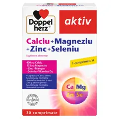 Calciu + Magneziu + Zinc + Seleniu, Doppelherz Aktiv | 30 comprimate