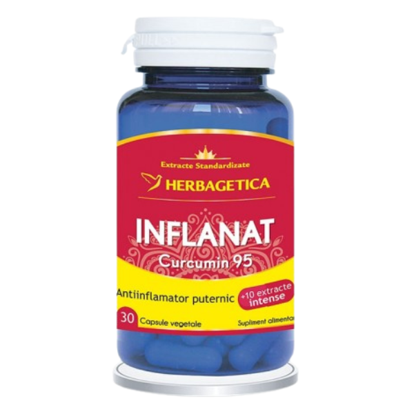 Poza produs Inflanat Curcumin95, Herbagetica | 30 capsule