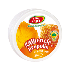 Crema de galbenele si propolis, P117, Fares | 20 gr