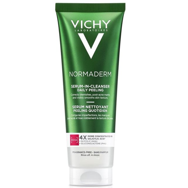 Poza produs Serum de curatare exfoliant cu acid salicilic pentru ten gras cu tendinta acneica Normaderm, Vichy | 125 ml