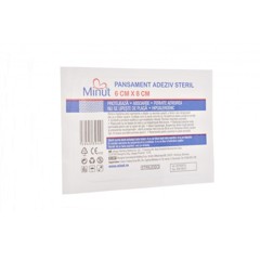 Plasture steril Pore 6CM X 8CM, Minut