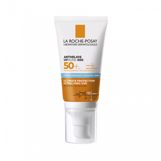 Poza produs Crema hidratanta fara parfum pentru protectie solara SPF 50+ Anthelios UVmune | 50 ml