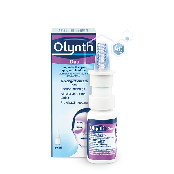 Poza produs Olynth Duo spray nazal solutie 1 mg/ml + 50 mg/ml, Johnson & Johnson | 10 ml