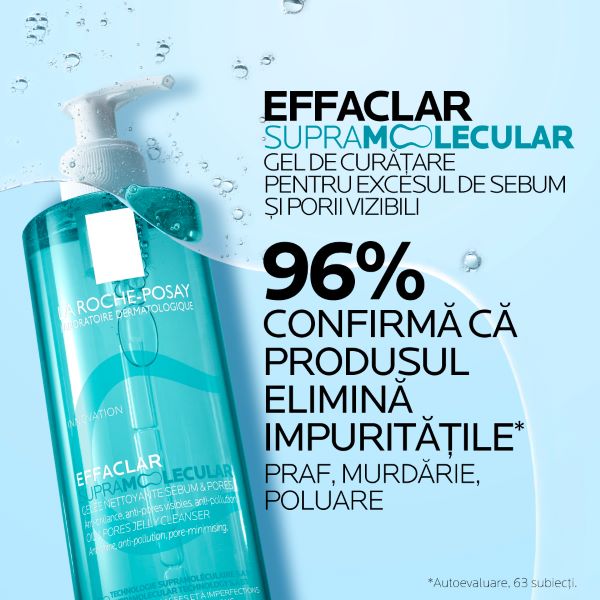 Gel de curatare pentru excesul de sebum Effaclar Supramolecular, La Roche-Posay | 400 ml — poza produs 7/16