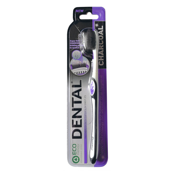 Poza produs Periuta de dinti Dental cu carbune activ - mov, Rubella