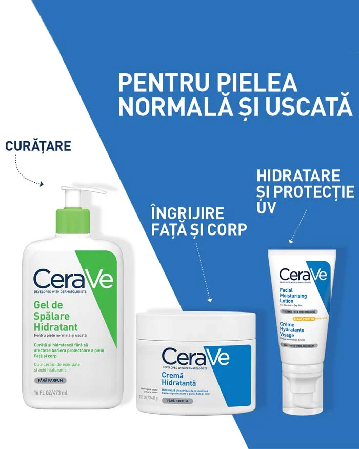 Poza produs CeraVe Gel de spalare hidratant piele normal-uscata | 473 ml