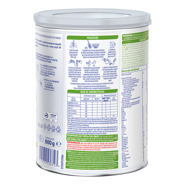 Lapte praf de la nastere Nan Expertpro Total Confort 1, Nestle | 800 g — poza produs 3/5