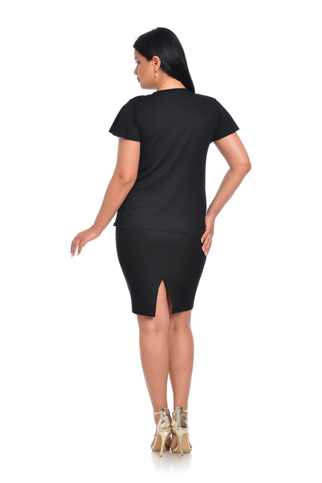 Poza produs Bluza enform CV22057 negru & corai, Cesy | marimea S