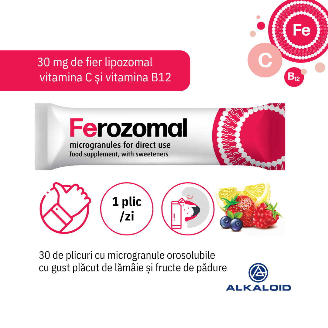 Poza produs Ferozomal, Alkaloid | 30 plicuri