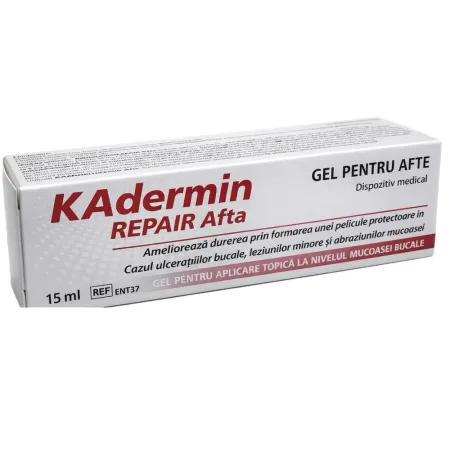 Poza produs Gel pentru afte Kadermin Repair Afta, MBA Pharma | 15 ml