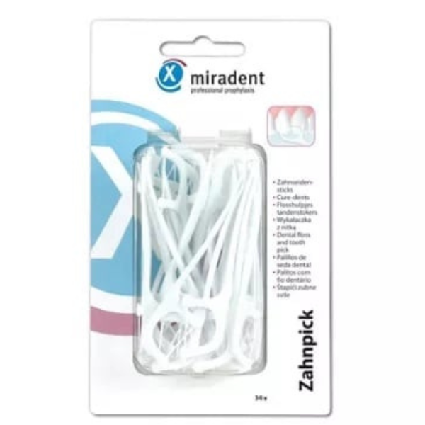 Poza produs Scobitori cu ata dentara, Miradet | 30 buc