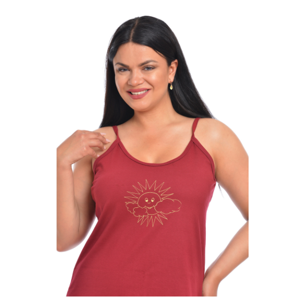 Rochie de vara dama AV2230 grena, Andana | marimea L — poza produs 4/4