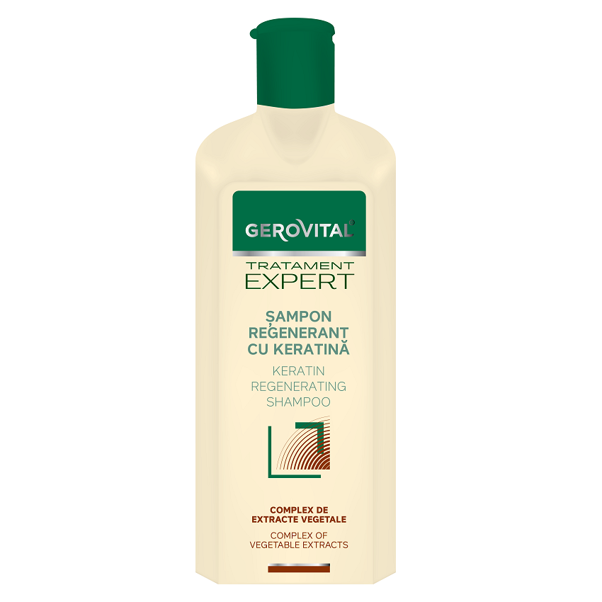 Poza produs Sampon regenerant cu keratina Tratament Expert, Gerovital, Farmec | 250 ml