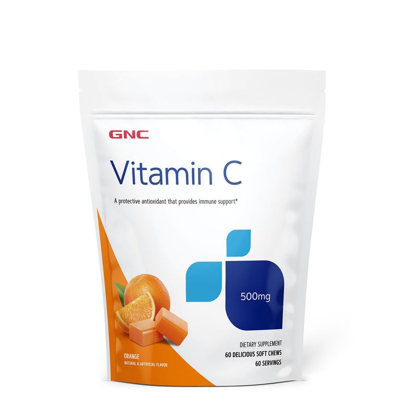 Poza produs GNC Vitamina C 500 Mg Masticabila | 60 Caramele