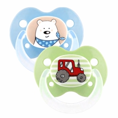 Suzete ortodontice din silicon,decorate, 6-18 luni, 28240, Baby Nova | 2 bucati