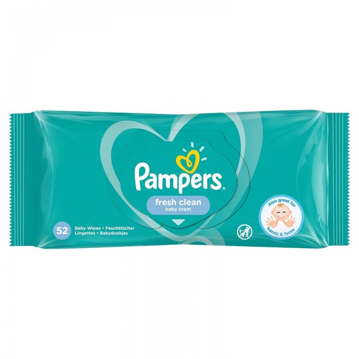Poza produs Pampers Servetele umede Fresh Clean, P&G | 52 bucati