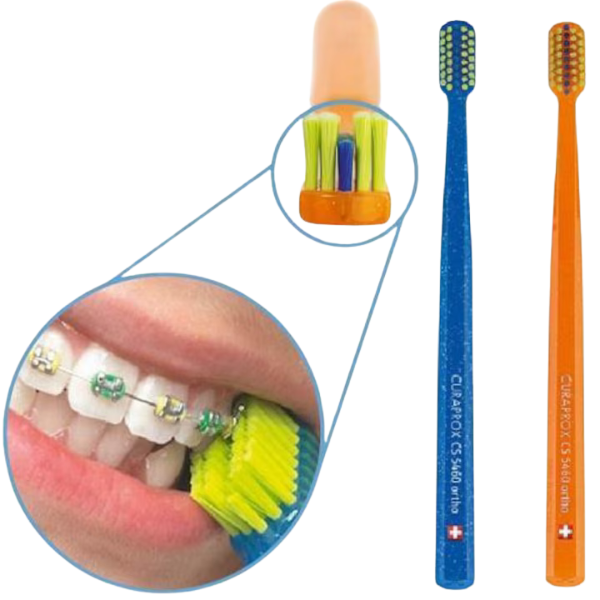 Poza produs Periuta de dinti ortho ultra soft pentru aparate dentare CS 5460, Curaprox
