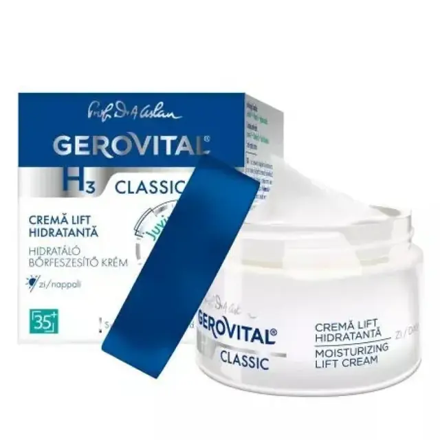 Poza produs Crema lift hidratanta de zi H3 Classic Gerovital, Farmec | 50 ml