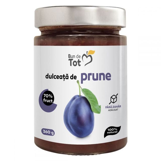 Poza produs Bun de Tot dulceata de prune, fara zahar, Dacia Plant | 360g