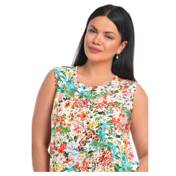 Poza produs Bluza vara ERV22V200 floral multicolor, Eranthe | marimea M
