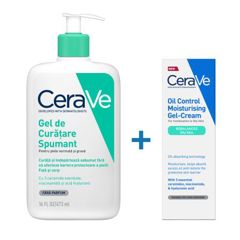 GEL CURATARE SPUMANT PIELE NORMAL-MIXTA 473ML+OIL CONTROL GEL CREMA 52ML