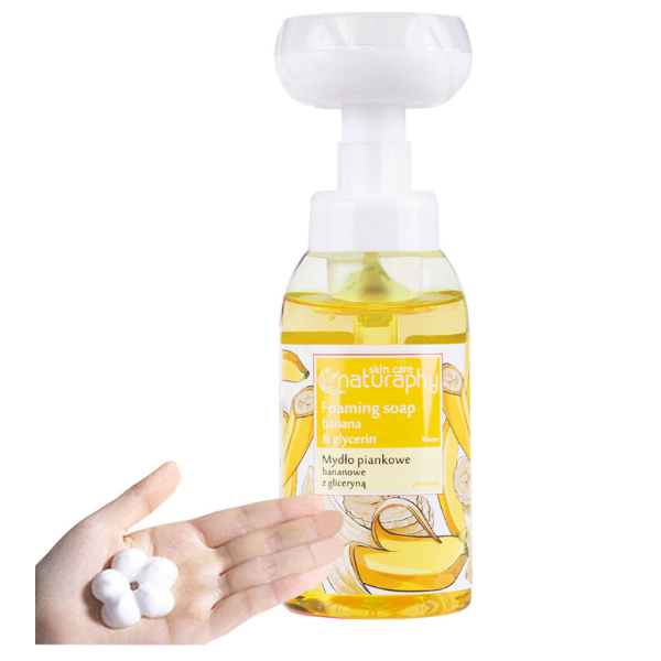 Poza produs Sapun - spuma cu Banane si Glicerina Naturaphy, Blux | 300 ml