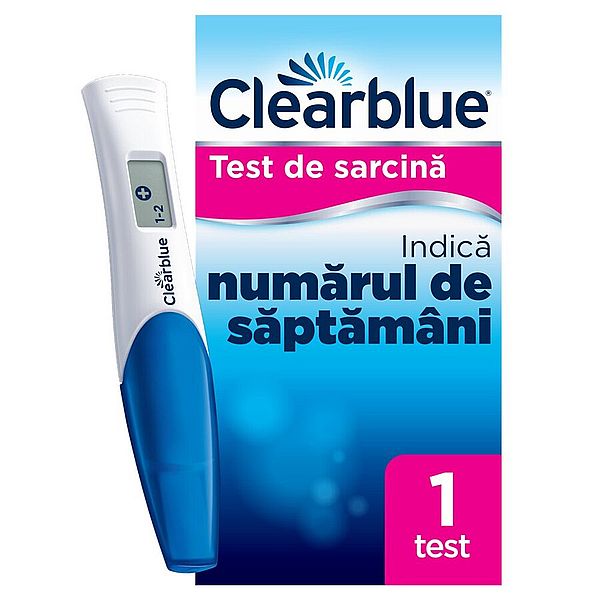 Test de sarcina digital cu indicator de saptamani, Clearblue | 1 bucata — poza produs 2/10