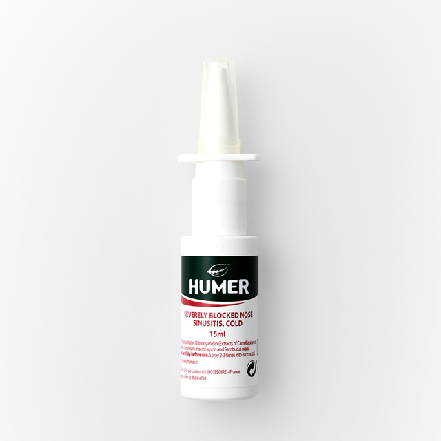 Poza produs Spray nazal Humer sinuzita, nas infundat, raceala | 15 ml