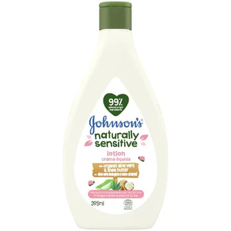 Poza produs Lotiune Naturala Certificata pentru Pielea Sensibila, Johnson & Johnson | 395 ml