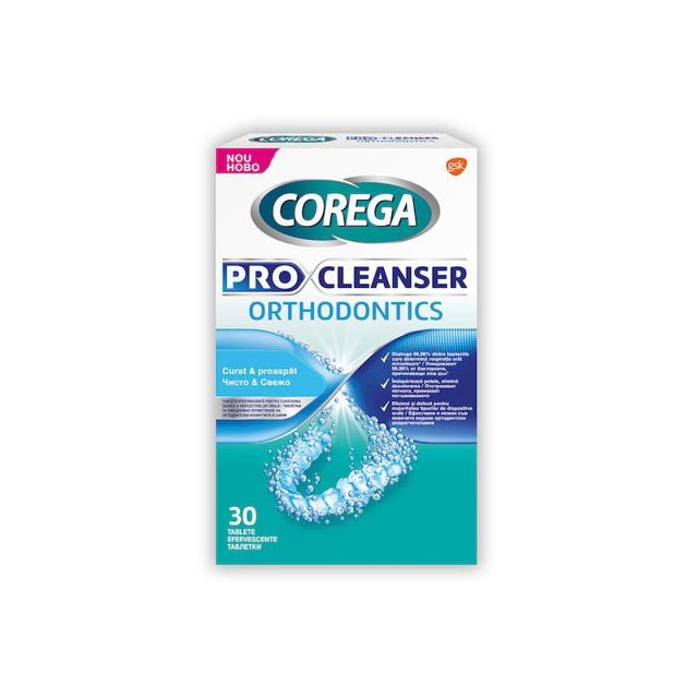 Poza produs Corega Pro Cleanser Orthodontics | 30 tablete efervescente