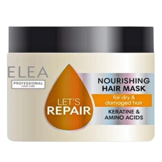 Poza produs Masca intens hranitoare cu keratina pentru par uscat si deteriorat, Elea Let's Repair | 300 ml