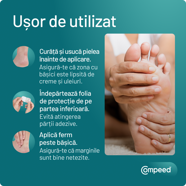 Poza produs Plasturi pentru basici mixt, Compeed | 5 bucati