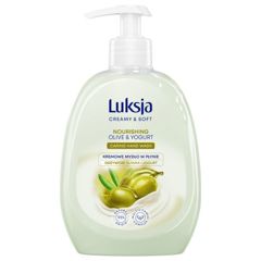 Sapun lichid CREAMY & SOFT cu pompita Nourishing, Luksja | 500 ml