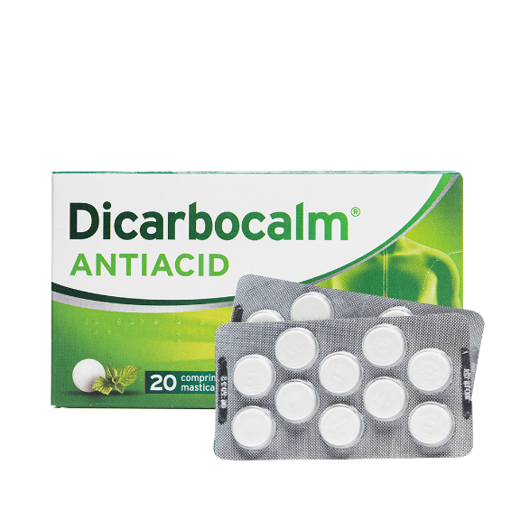 Poza produs Dicarbocalm antiacid, Opella Healthcare | 20 comprimate masticabile