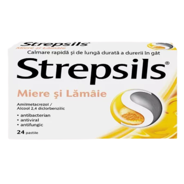 Poza produs Strepsils Miere si Lamaie, Reckitt Benckiser | 24 pastile