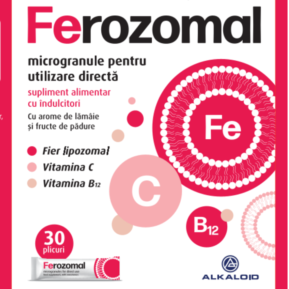Poza produs Ferozomal, Alkaloid | 30 plicuri