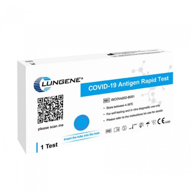 Poza produs Test rapid pentru autotestare COVID-19,prelevare nazala ( nara inferioara), Clungene