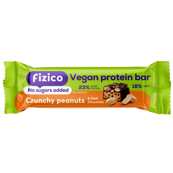 Poza produs Baton proteic cu arahide vegan Fizico, Sly Nutritia | 40 g