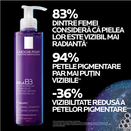 Poza produs Gel Micro-Exfoliant Mela B3, La Roche-Posay | 200ml