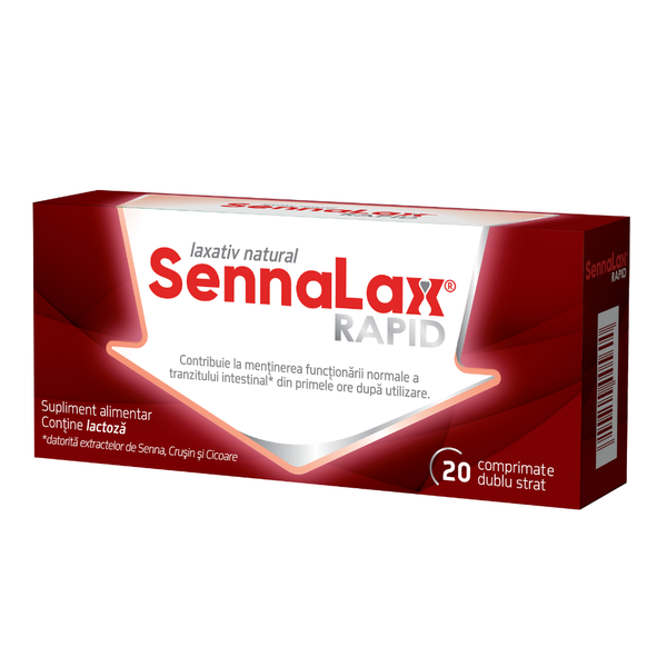 Poza produs Sennalax rapid, Biofarm | 20 comprimate dublu strat