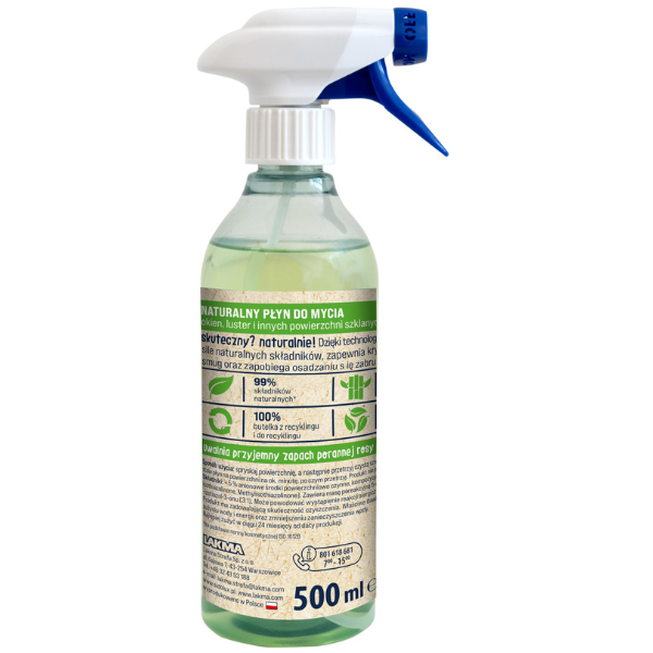 Poza produs Solutie curatare geamuri si oglinzi Sidolux Eco, Lakma | 500 ml